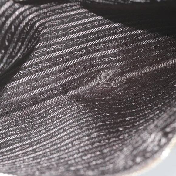 PRADA Clutch Bag Canvas Beige Auth bs10802 - Picture 16 of 16